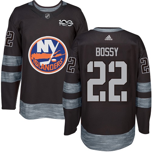 Kinder New York Islanders Eishockey Trikot Mike Bossy #22 Authentic Schwarz 1917-2017 100th Anniversary